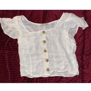 AMERICAN EAGLE WHITE CROP TOP!!!